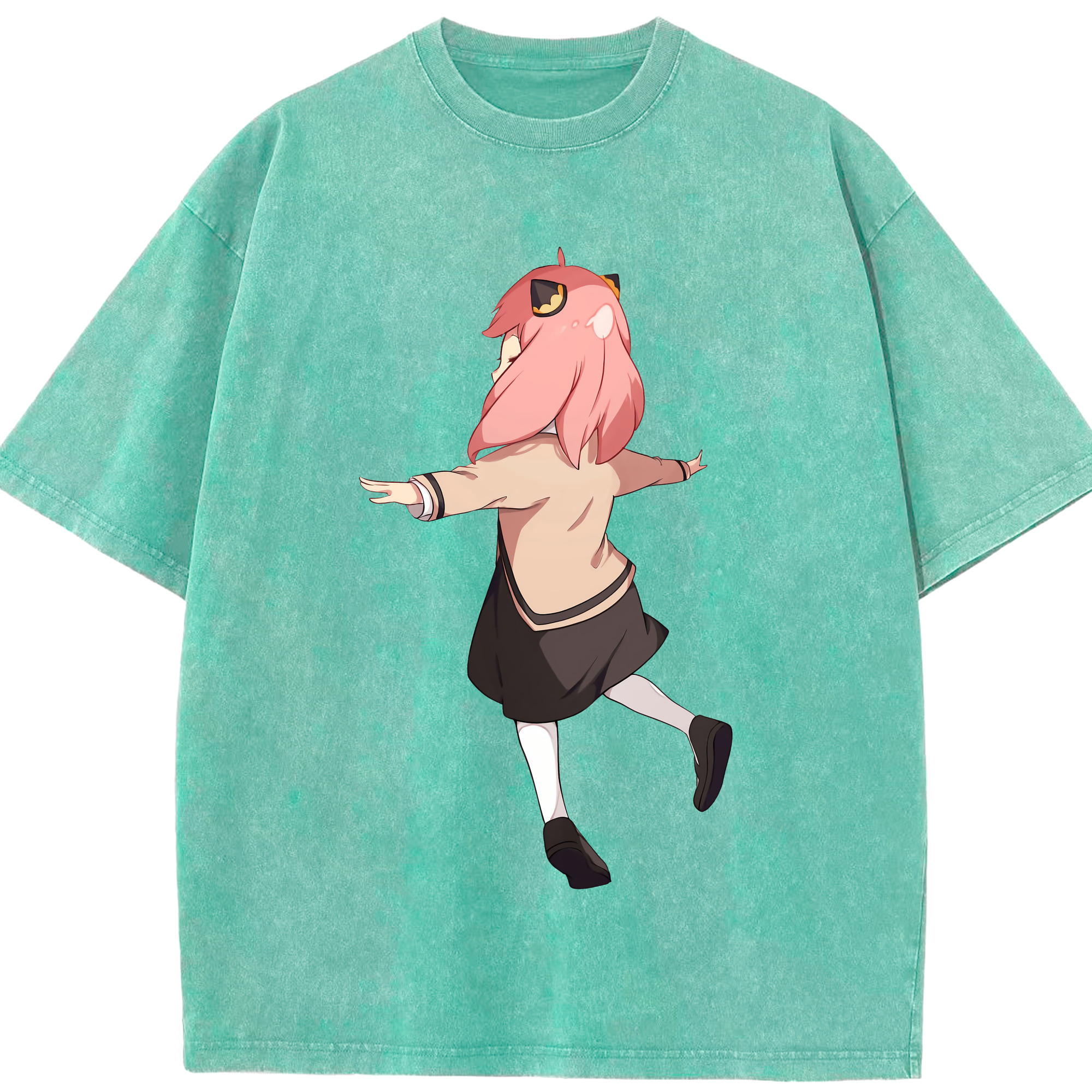（画像用） SPY×FAMILY间谍家家酒 綿100% ヴィンテージ風 半袖Tシャツ（フロントプリント）